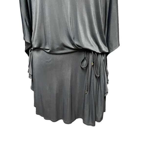 Cia Maritima Black Dolman Kimono Tie Waist Swim Cover Up Size Medium - Picture 3 of 8